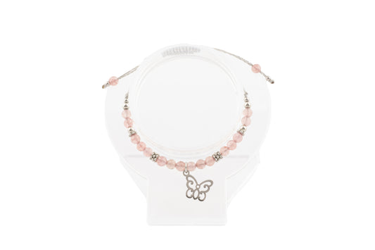 Bracelet – quartz strawberry - papillon
